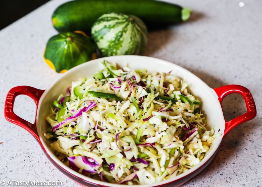 Asian Slaw recipe via ATastyMess.com