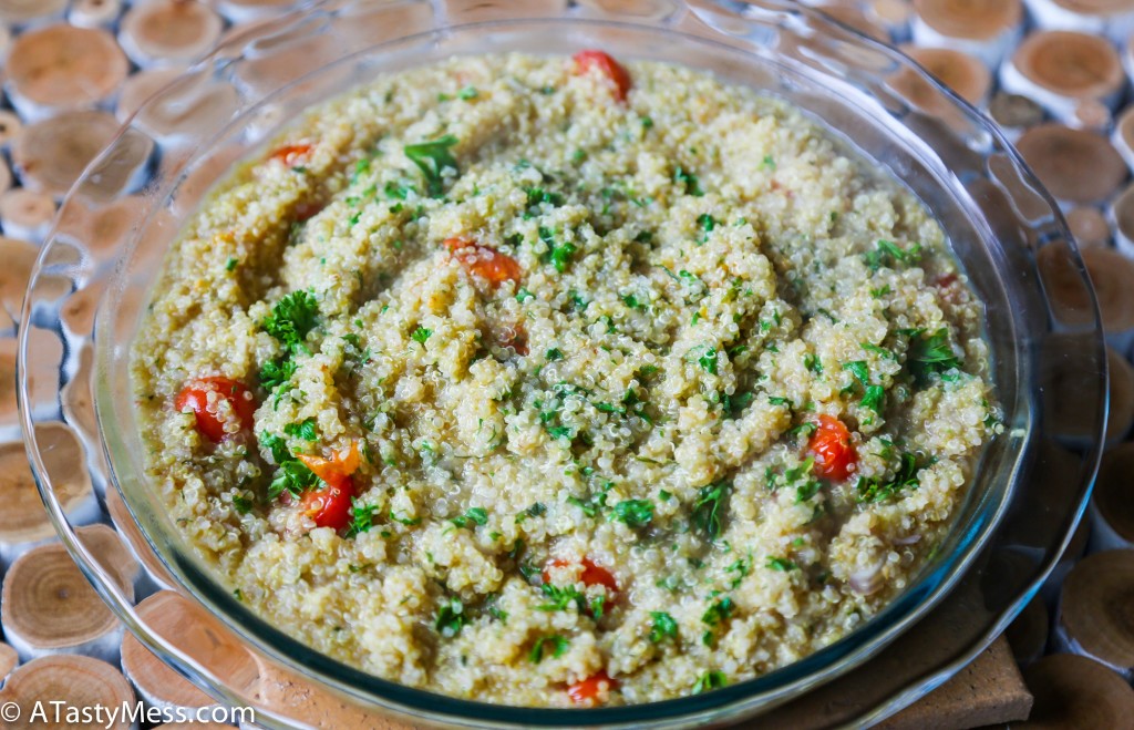 Herbed Quinoa Recipe via ATastyMess.com