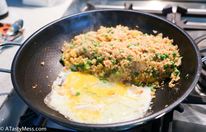 Cauliflower "fried rice" recipe