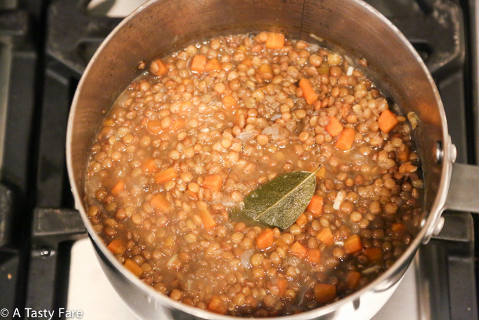 Roasted Eggplant, Lentils & Tahini