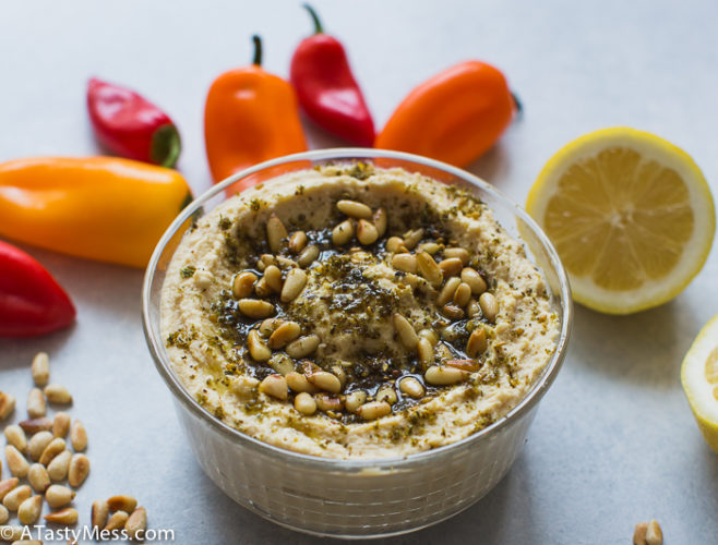 Hummus Recipe via ATastyMess.com-4