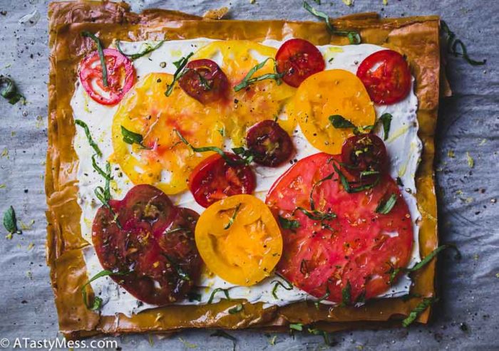 Tomato Tart via ATastyMess.com-3