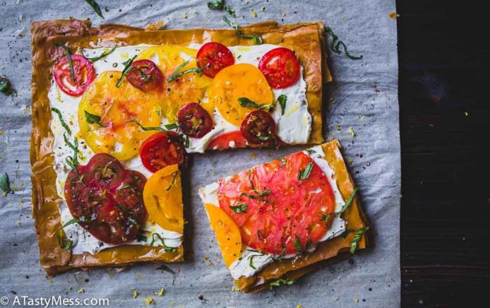 Tomato Tart via ATastyMess.com-7